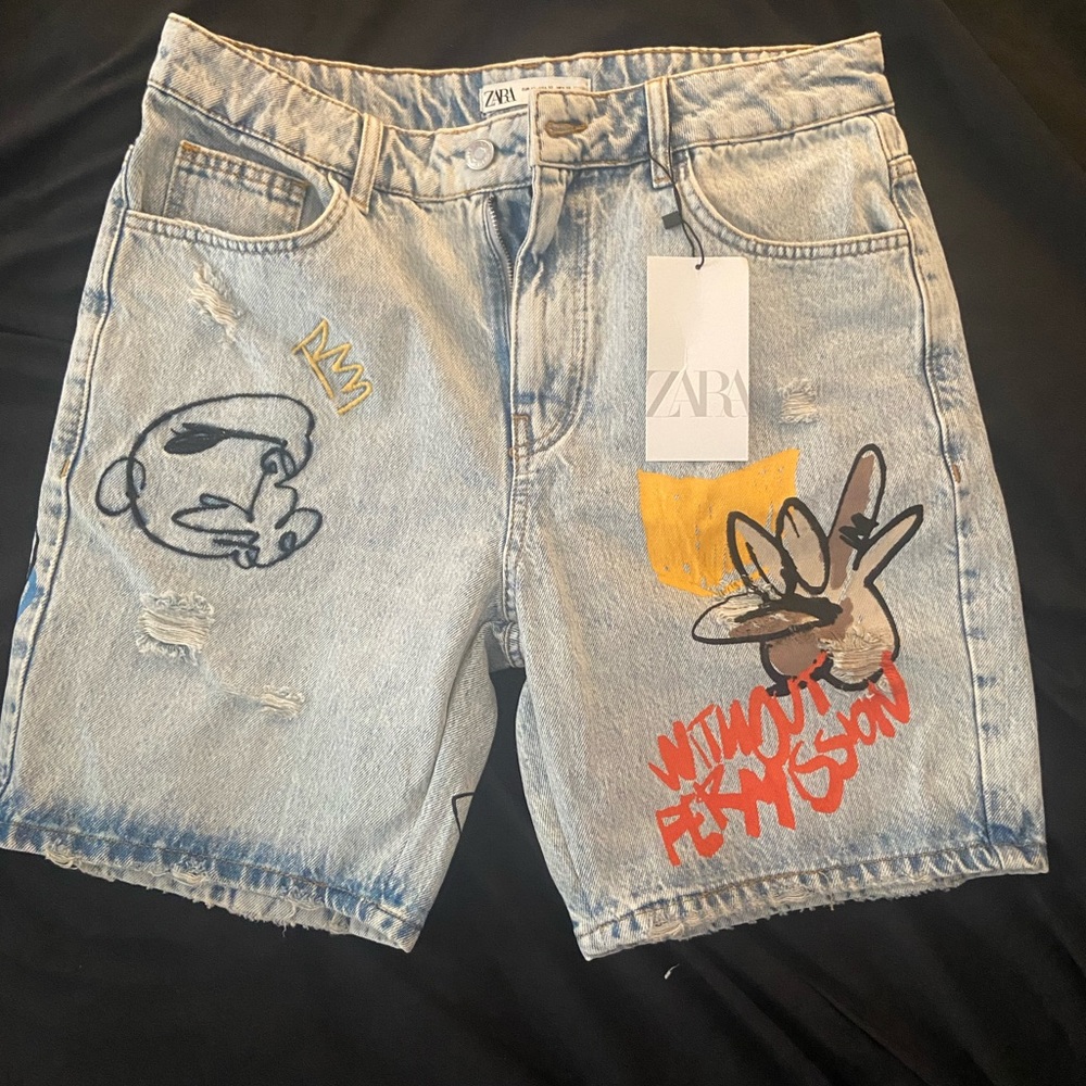 Zara Men’s denim shorts